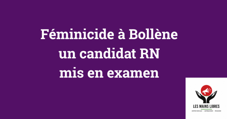 Féminicide Bollène candidat RN mis en examen