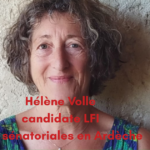 Hélène Volle candidate LFI sénatoriales ardèche