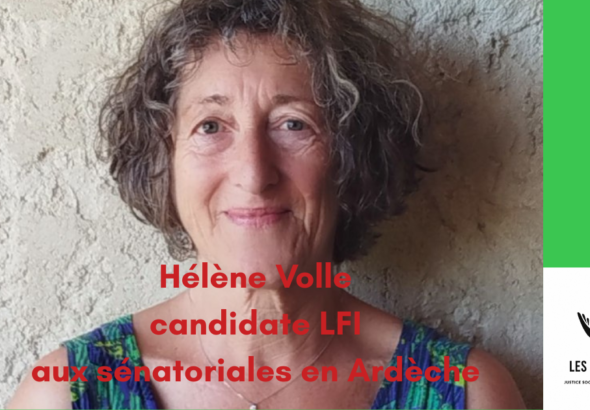 Hélène Volle candidate LFI sénatoriales ardèche
